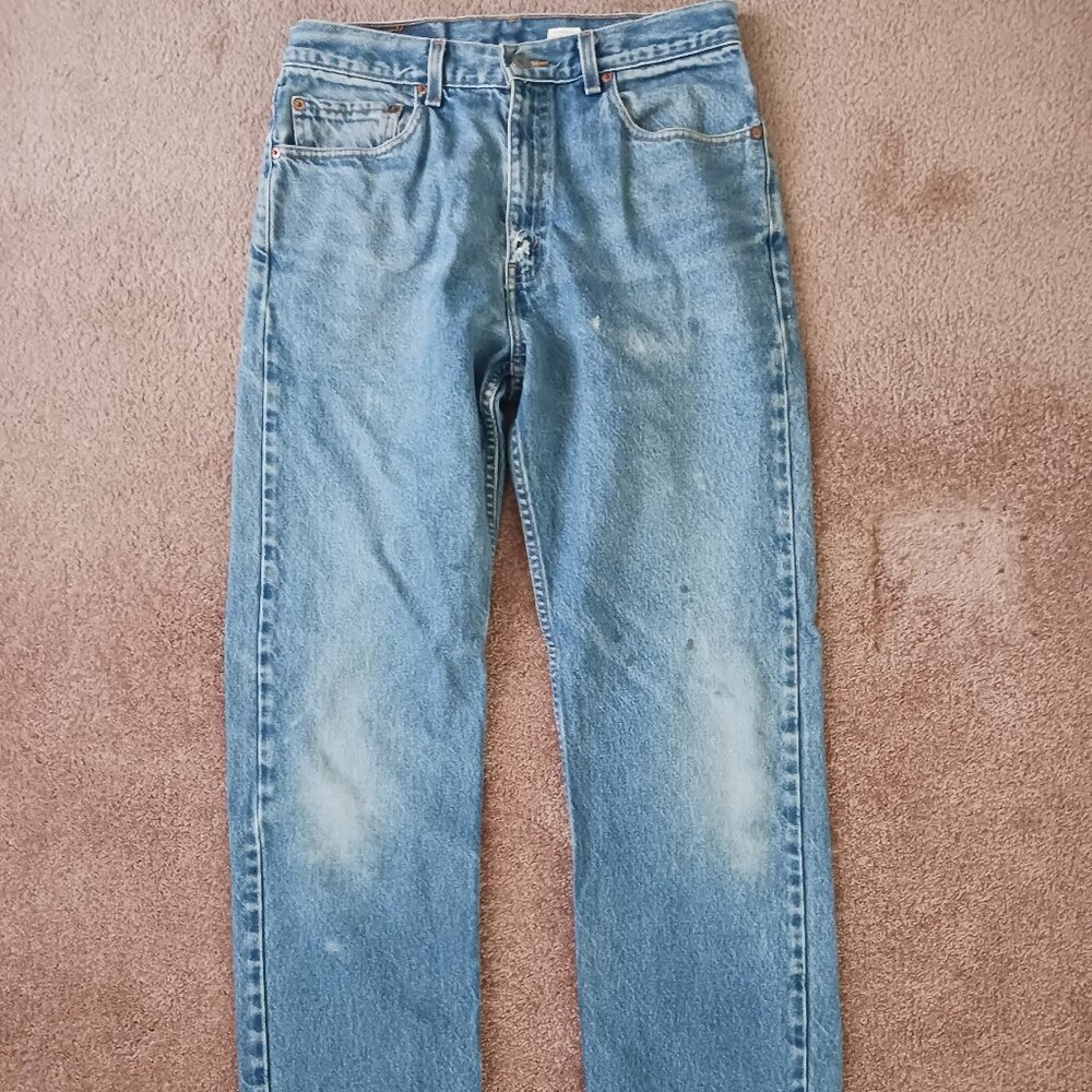 Levi's 505 33x34 Straight Leg 2000s Dad y2k light wash